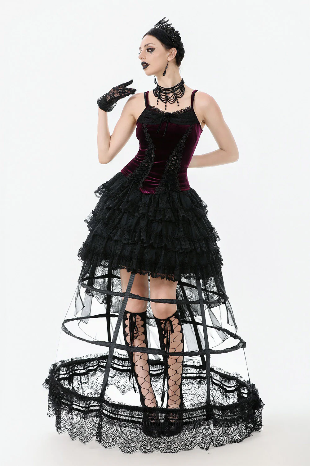 Countess Chateau Lace-Up Tank Top - Image 6
