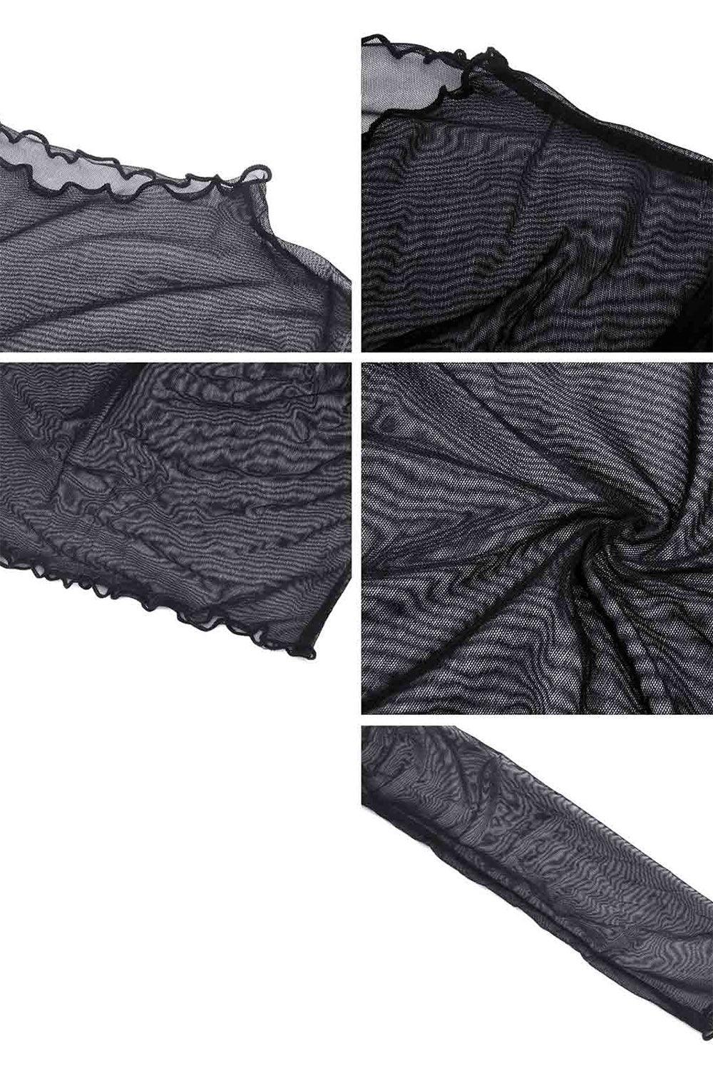 Cross My Heart Mesh Crop Top - Image 7