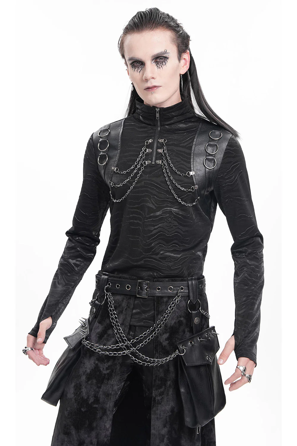 Cyber Punk Turtleneck Top - Image 4