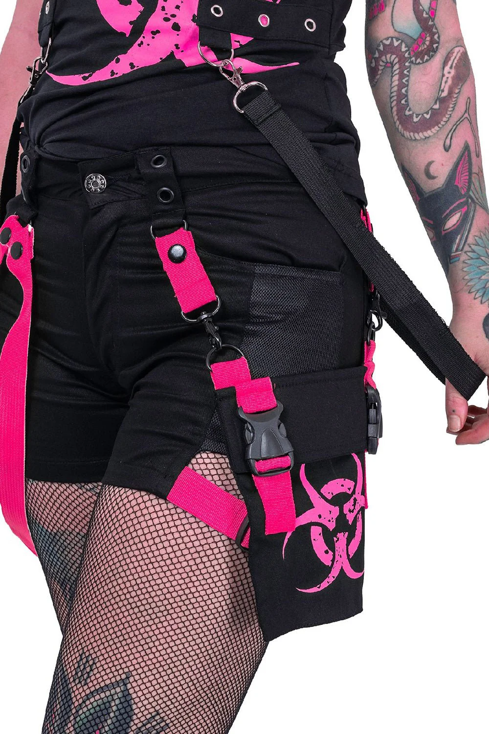 Danger Zone Shorts [BLACK/PINK] - Image 2