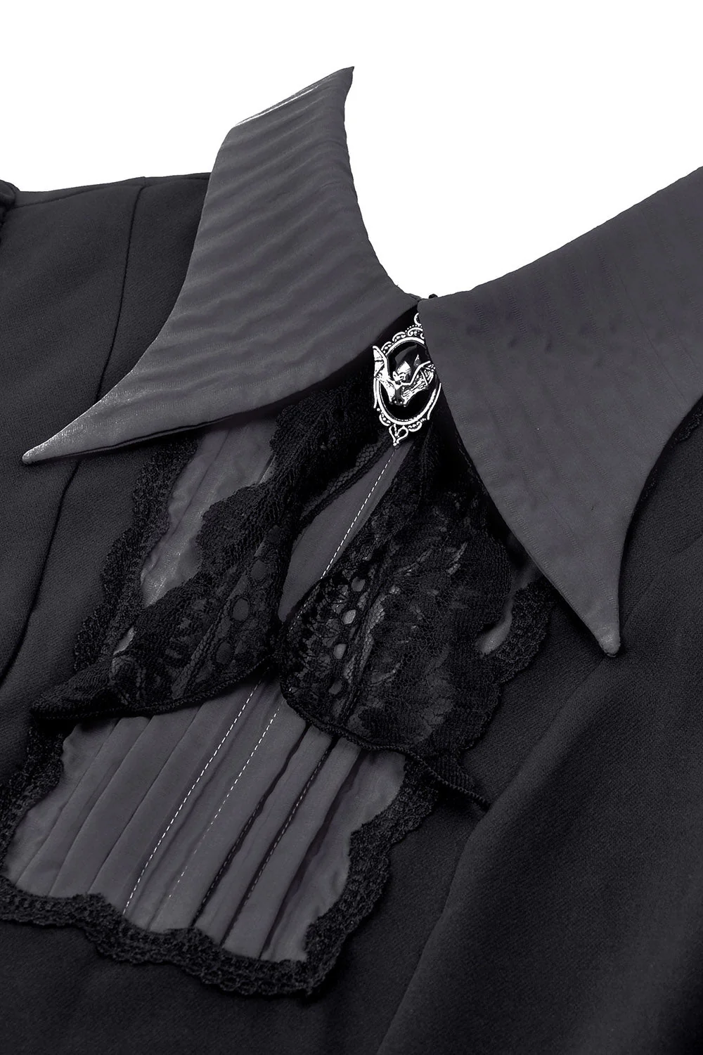 Dark Academia Batwing Collar Dress - Image 6