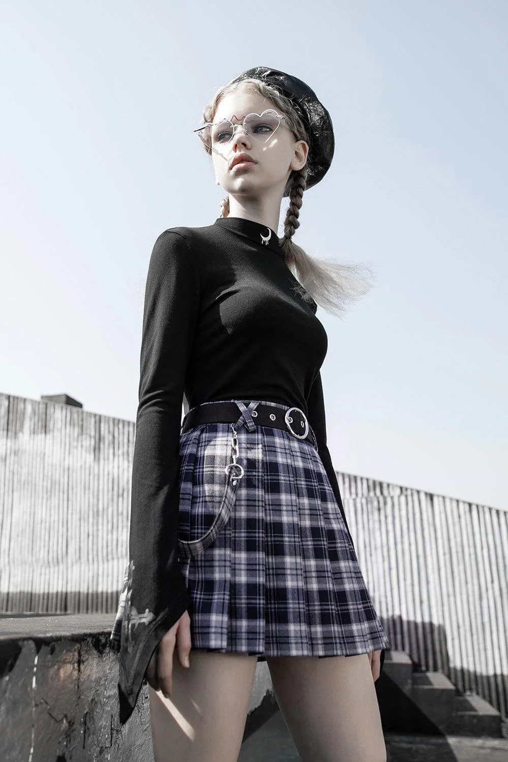 Dark Academia Skater Skirt - Image 3