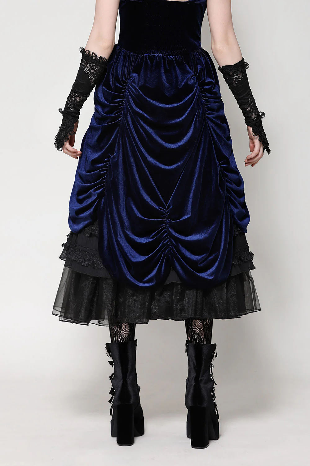Dark Alice in Wonderland Bustle Dress - Image 5
