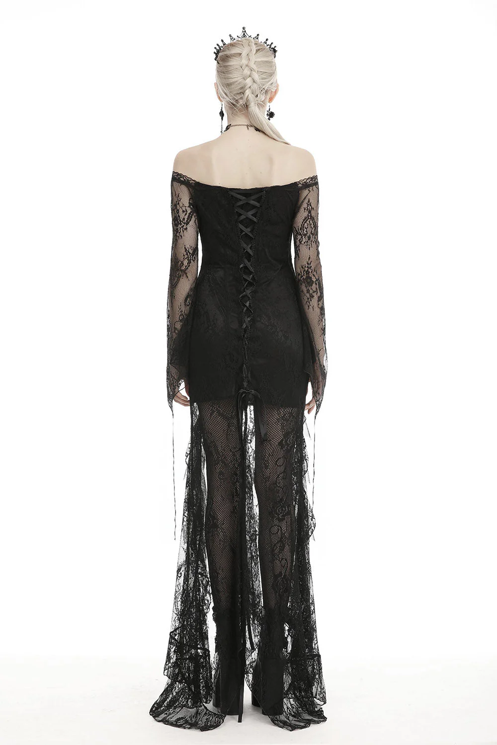 Dark Enchantment High Low Gothic Dress - Image 6