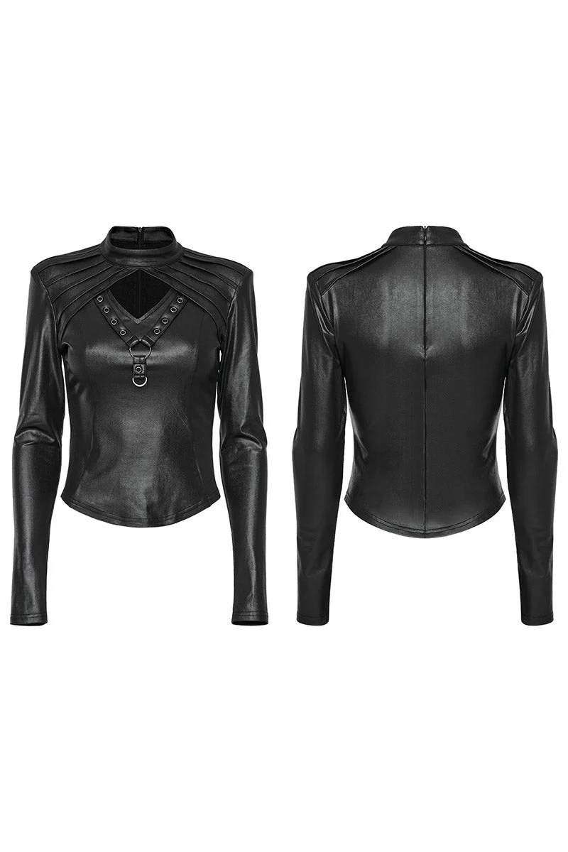 Dark One Leather Top - Image 7