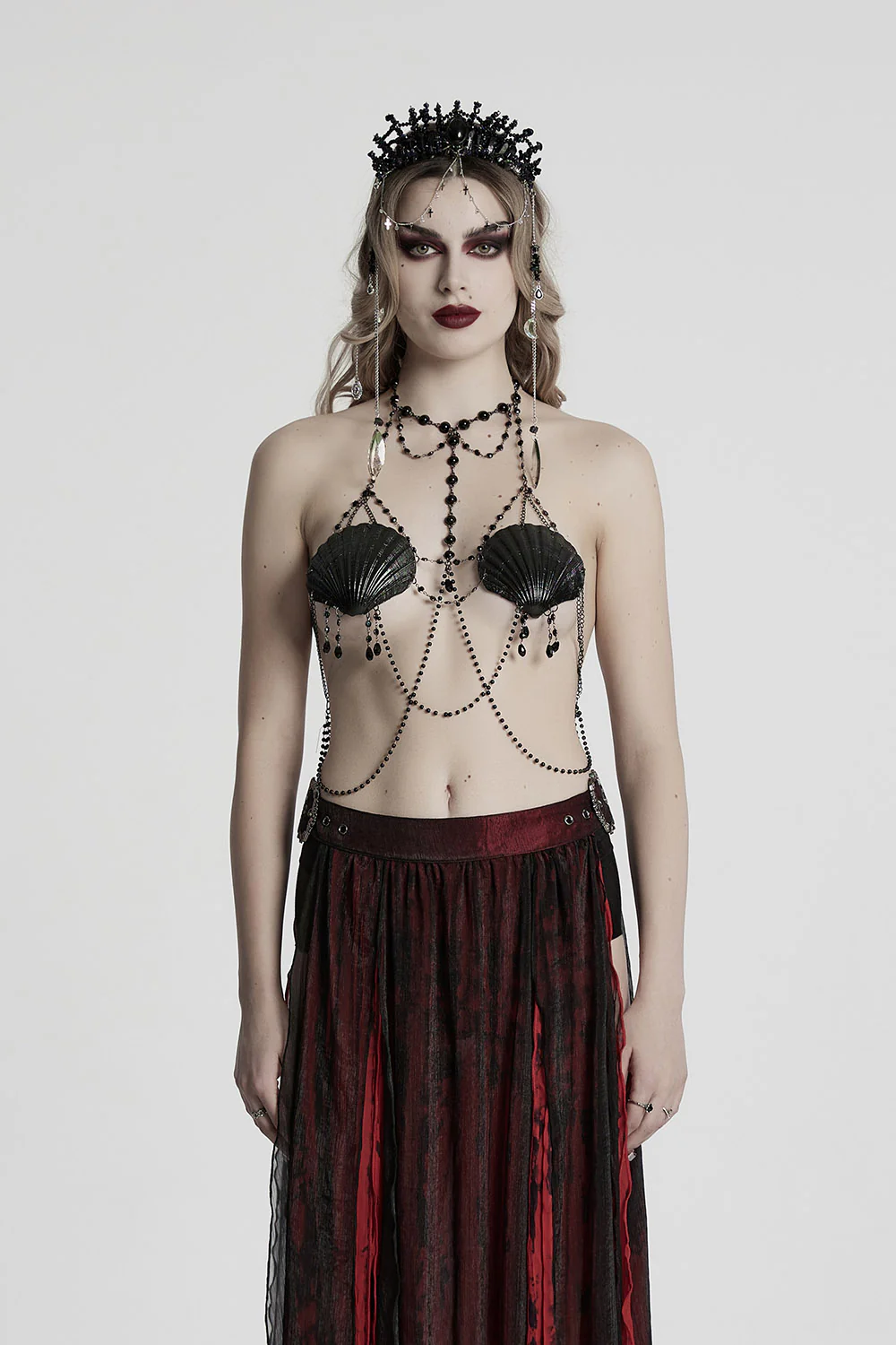 Dark Siren Seashell Chain Harness - Image 4