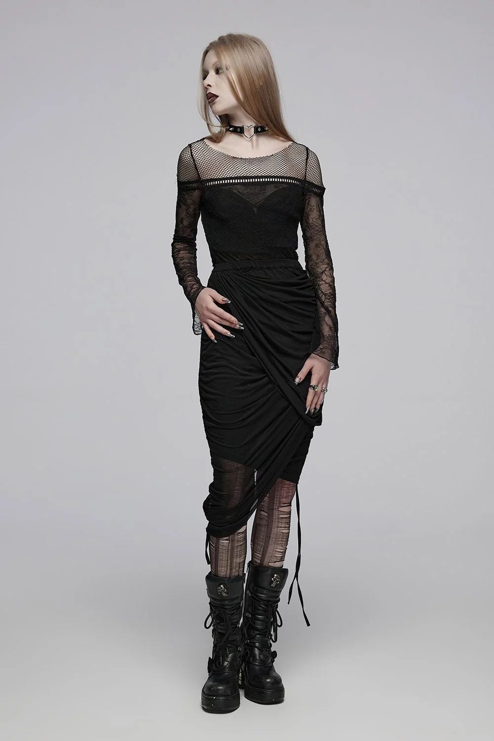 Darkness Divine Opaque Lace Top - Image 7