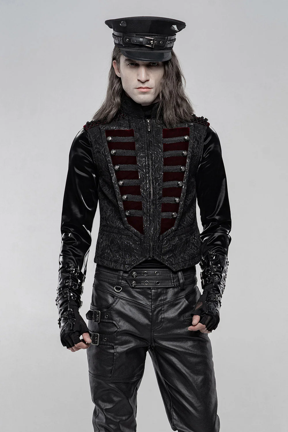 Death March Victorian Goth Vest - Image 2