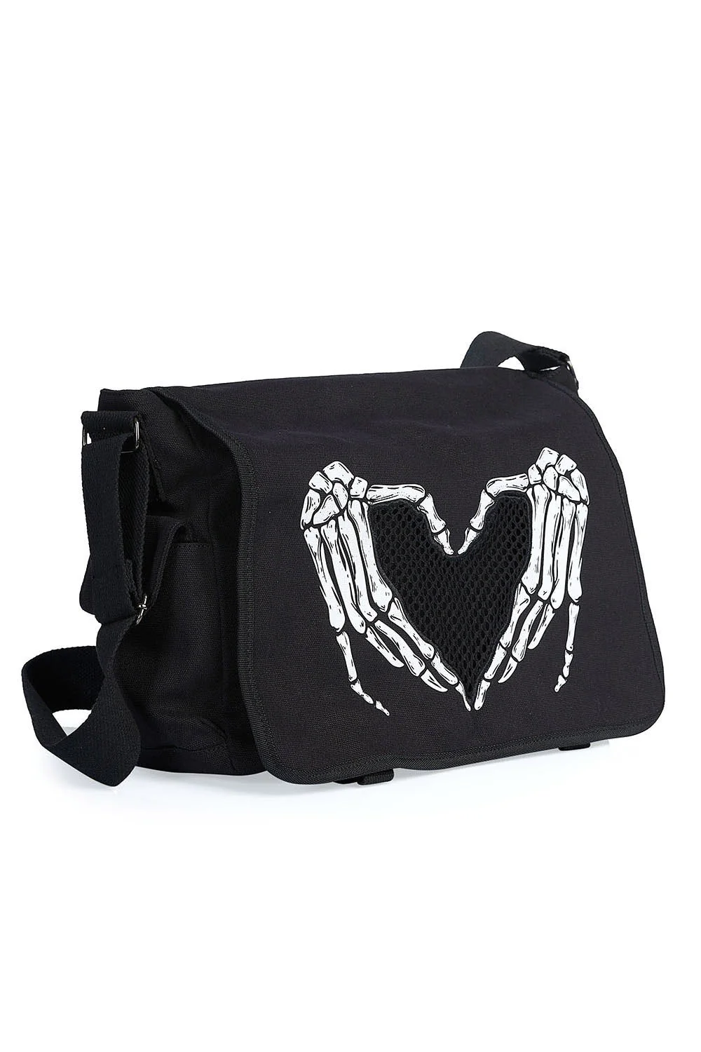 Death Punk Skeleton Messenger Bag - Image 3