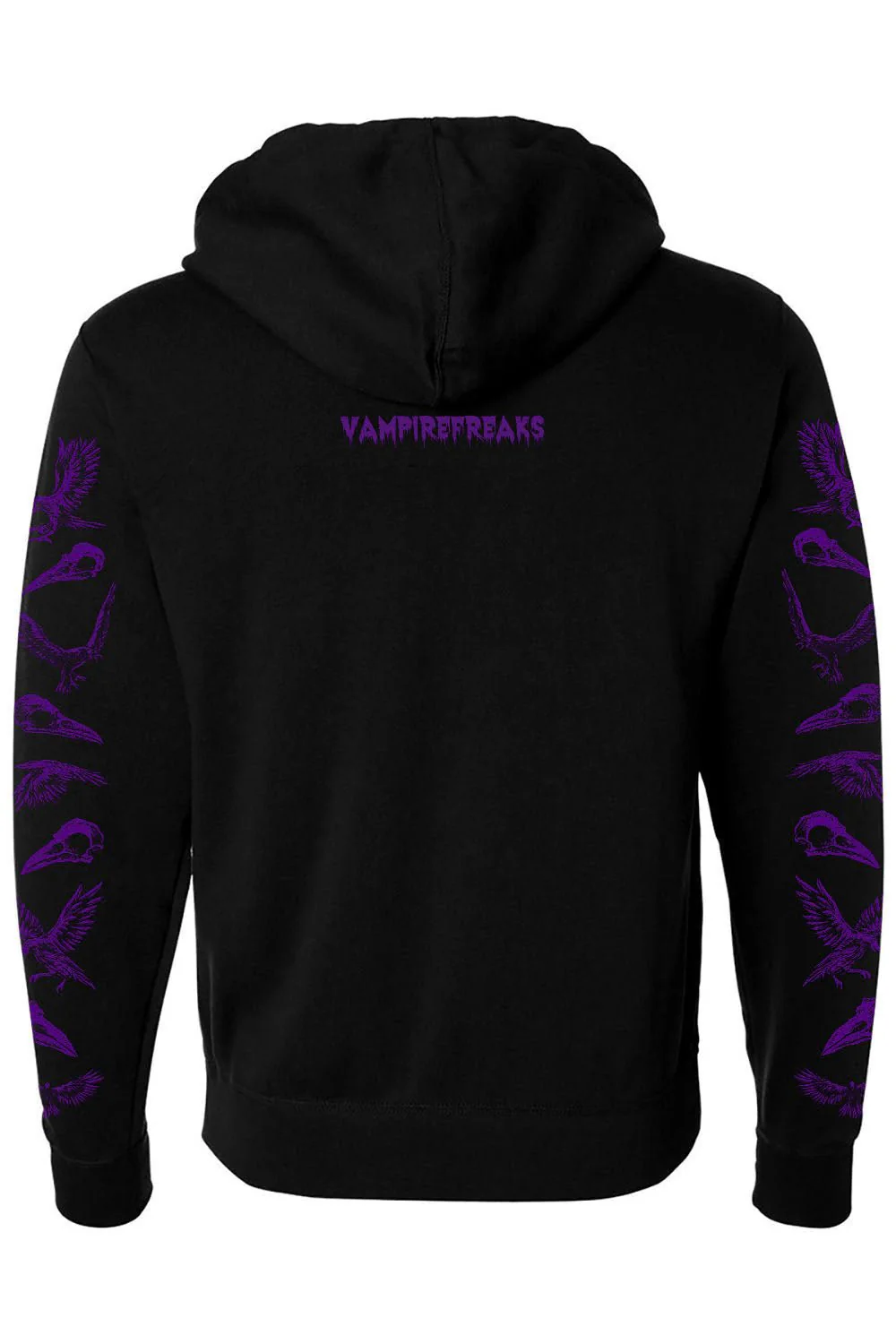 Death Raven Hoodie w/ Crow Sleeves [PURPLE] - Image 5