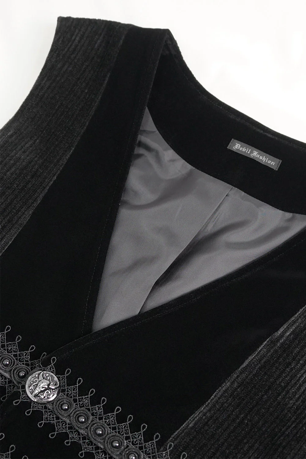 Demise Vampire Goth Waistcoat - Image 8