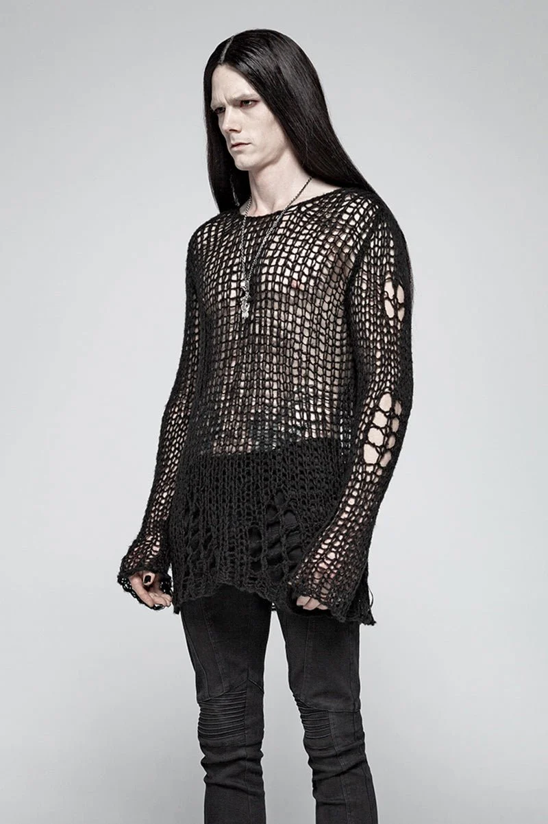 Doom Metal Shredded Sweater Top [Unisex] - Image 3