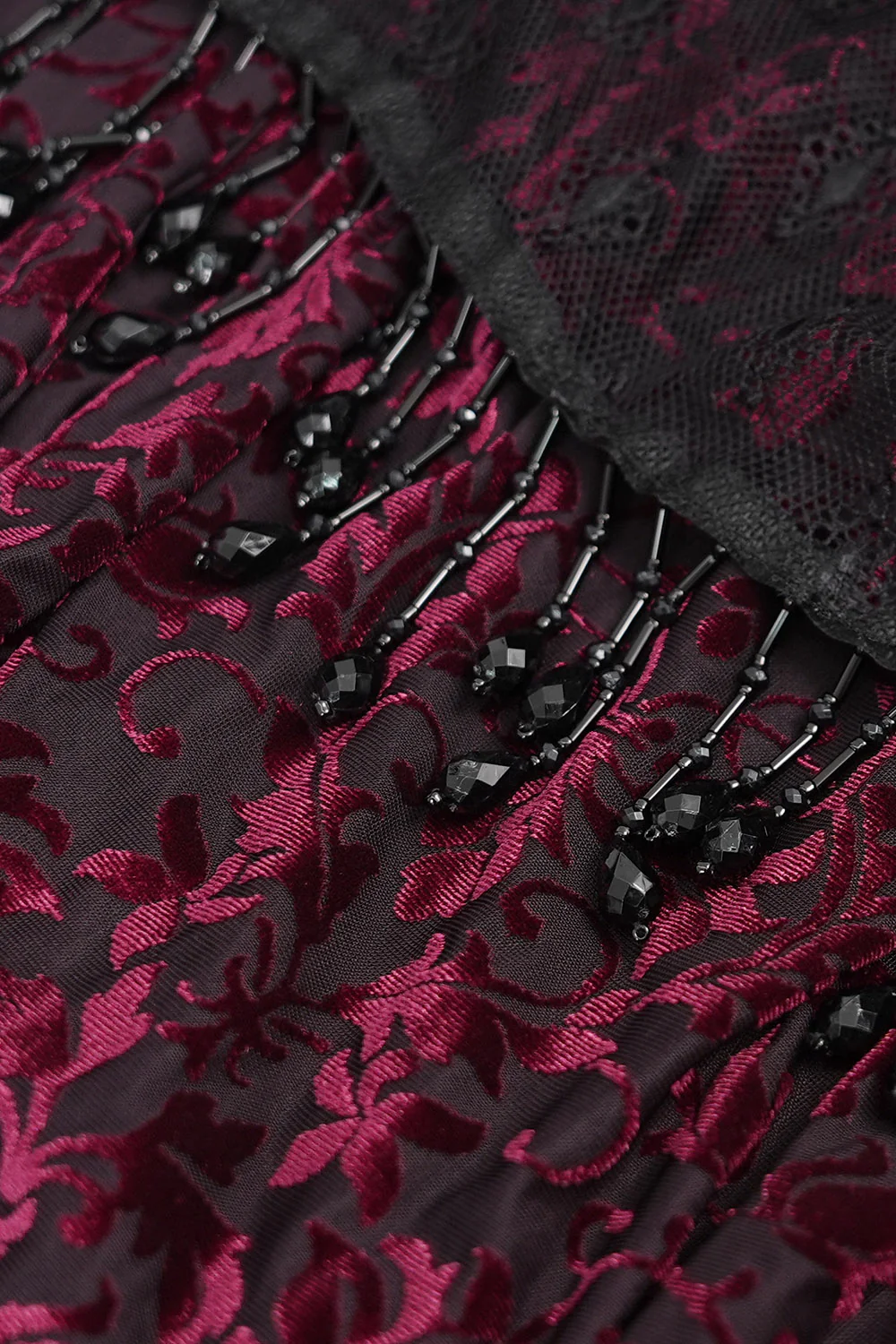 Draped in Darkness Beaded Maxi Skirt - Image 8