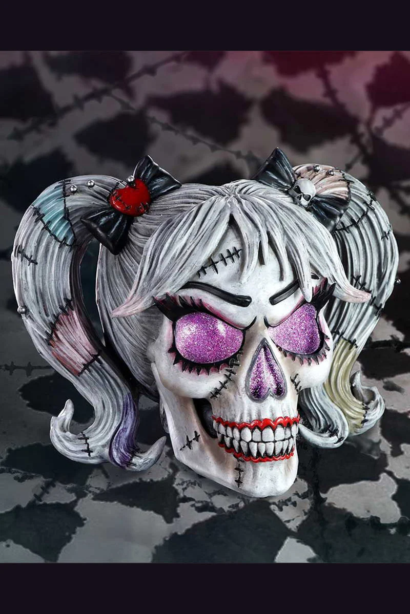 Drop Dead Gorgeous - Pins and Needles Skull Statue - Image 2