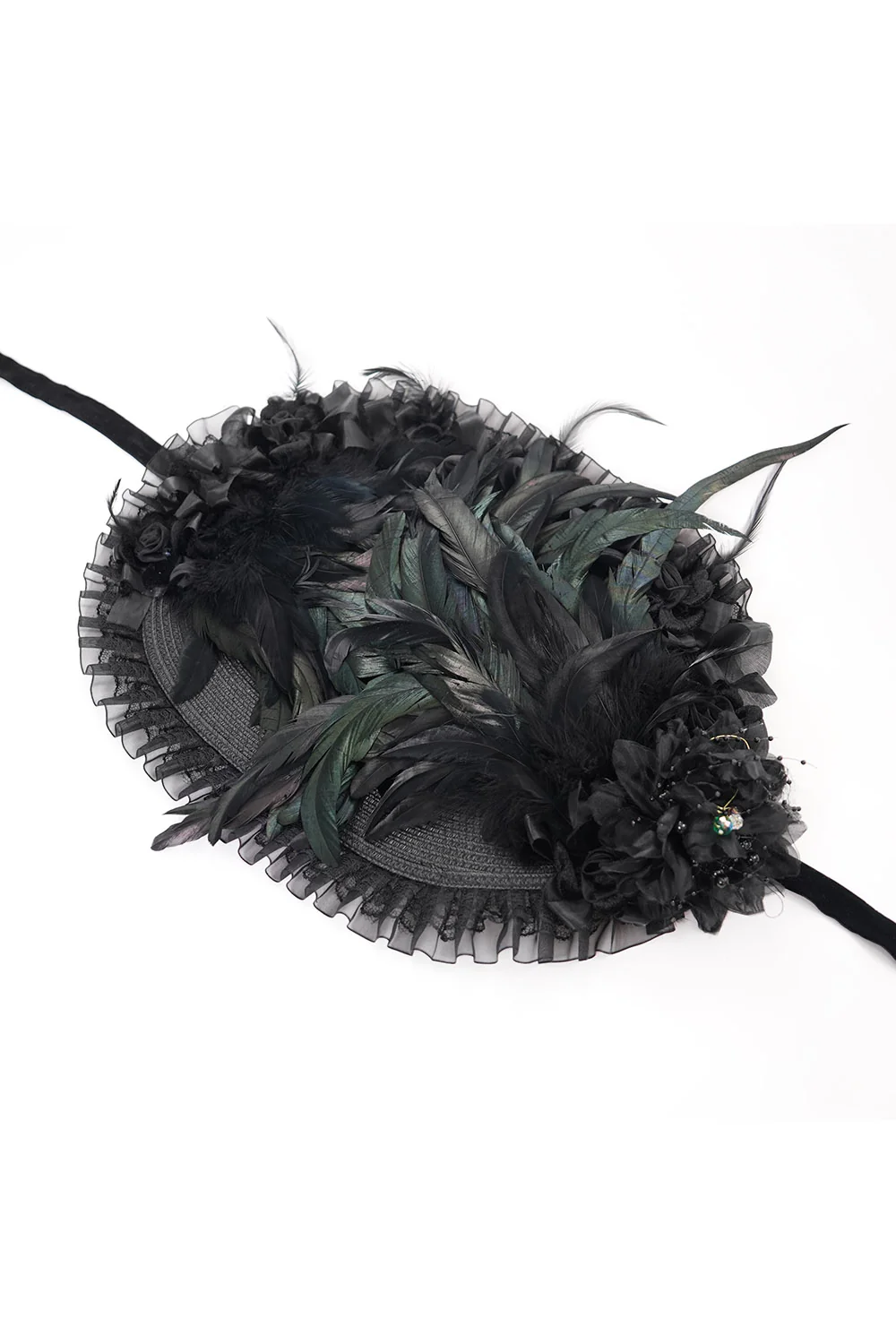Duchess Dread Feathered Hat - Image 9