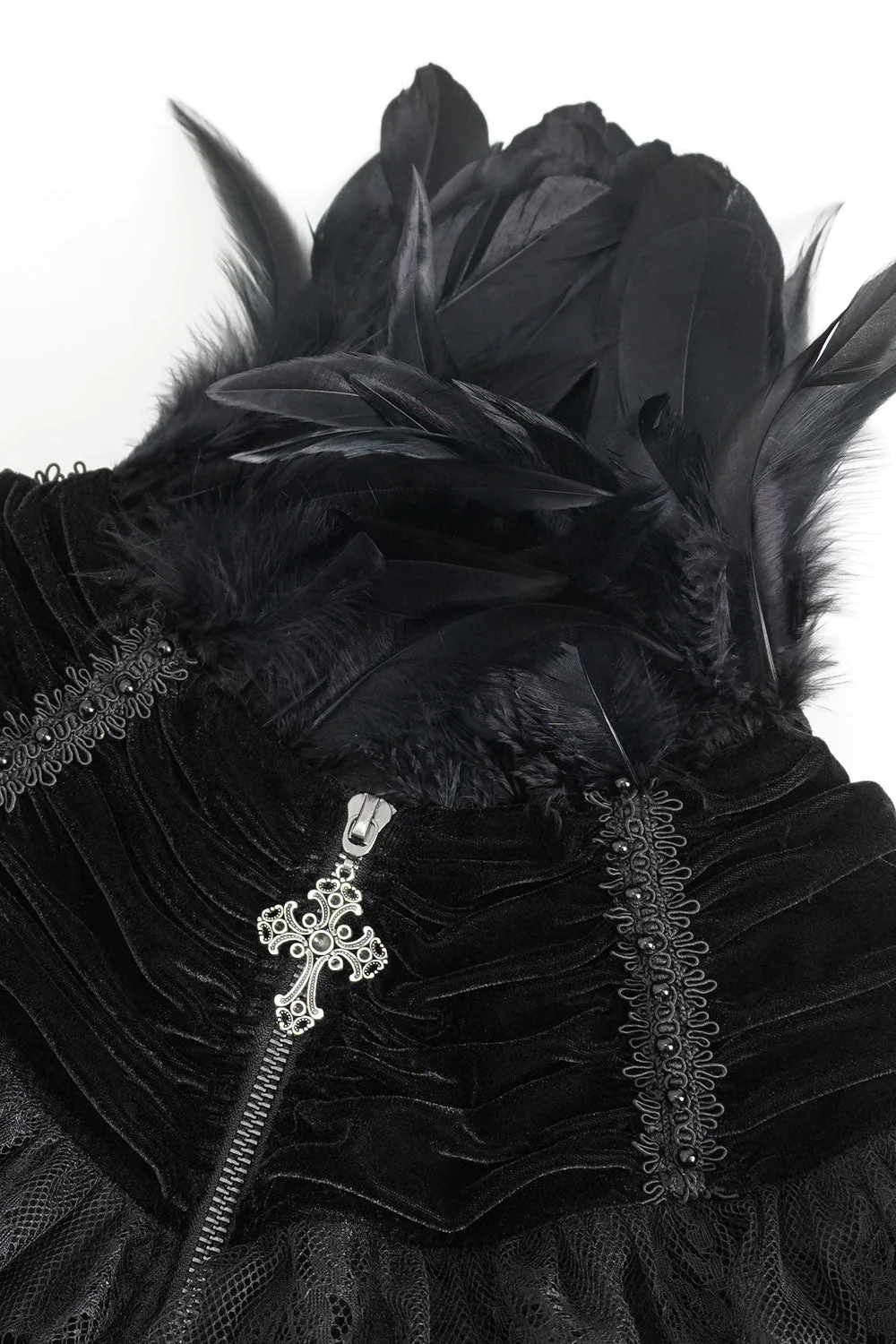 Evermore Raven Feather Cape - Image 9