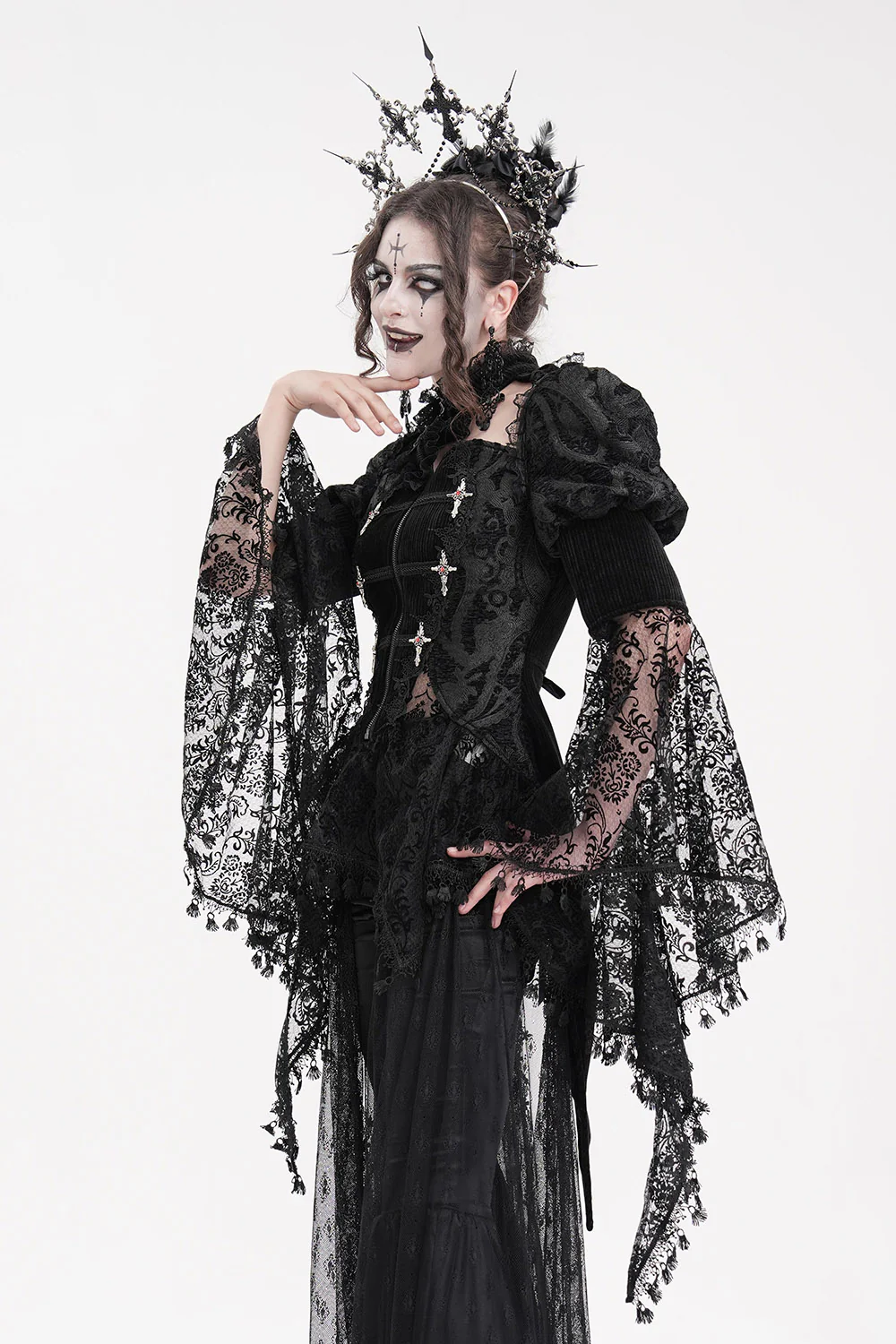 Nosferatum Vampire Goth Jacket - Image 4
