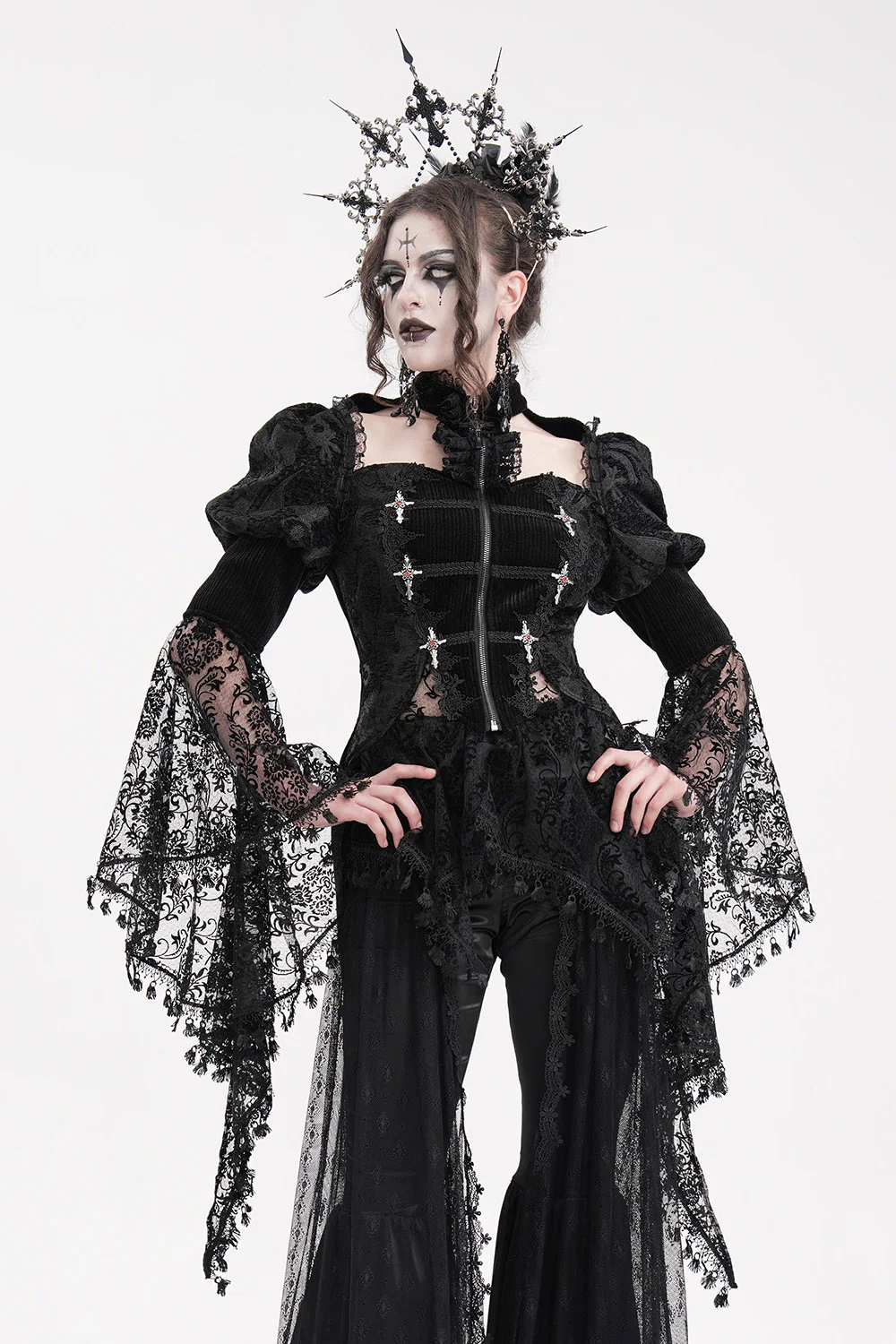Nosferatum Vampire Goth Jacket - Image 9