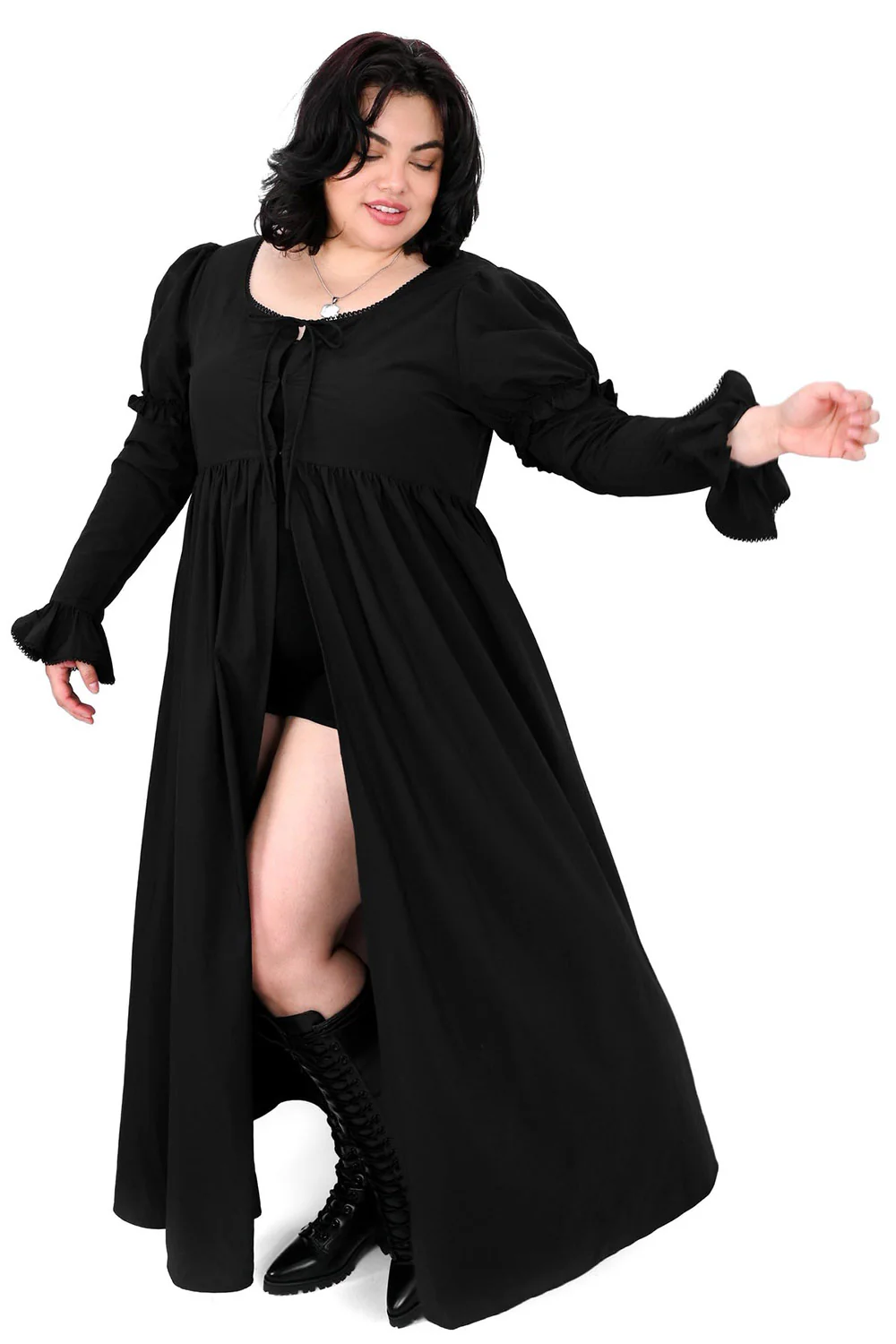 Ellen Puff Sleeve Duster - Image 2