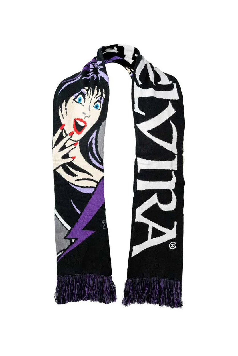 Elvira Purple Bolt Knit Scarf - Image 3