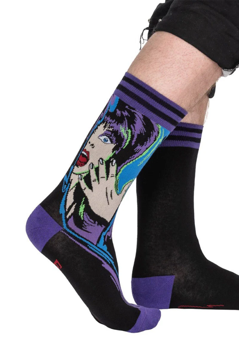 Elvira Unpleasant Dreemz Crew Socks - Image 4