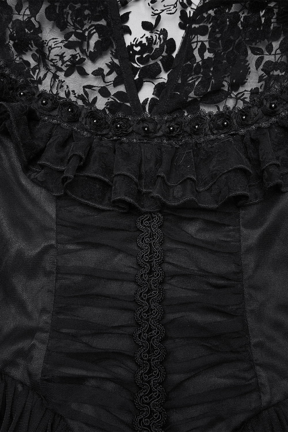 Enchantment Ruffled Mesh Dress - Image 10