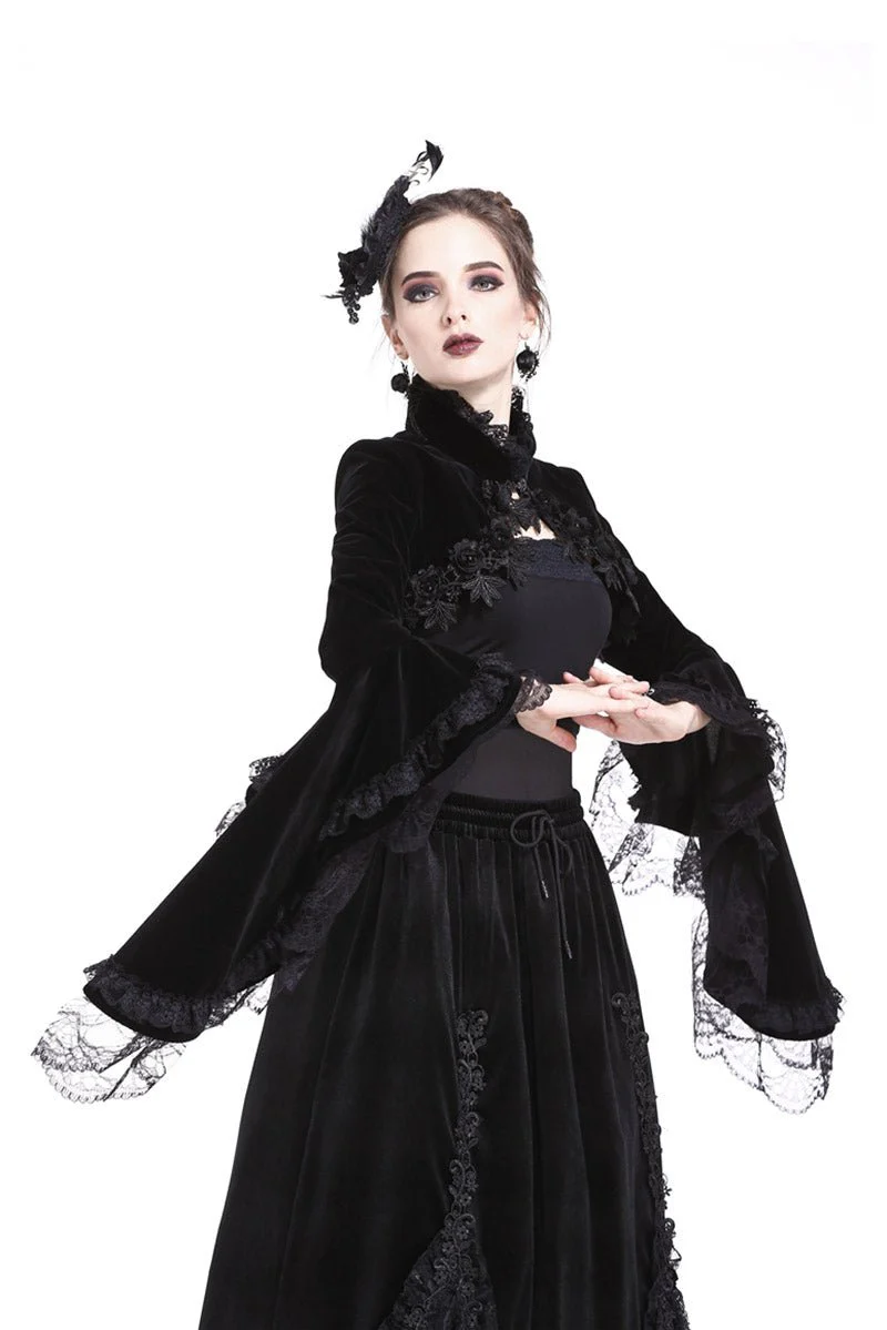 Fathoms Below Black Velvet Bolero - Image 2