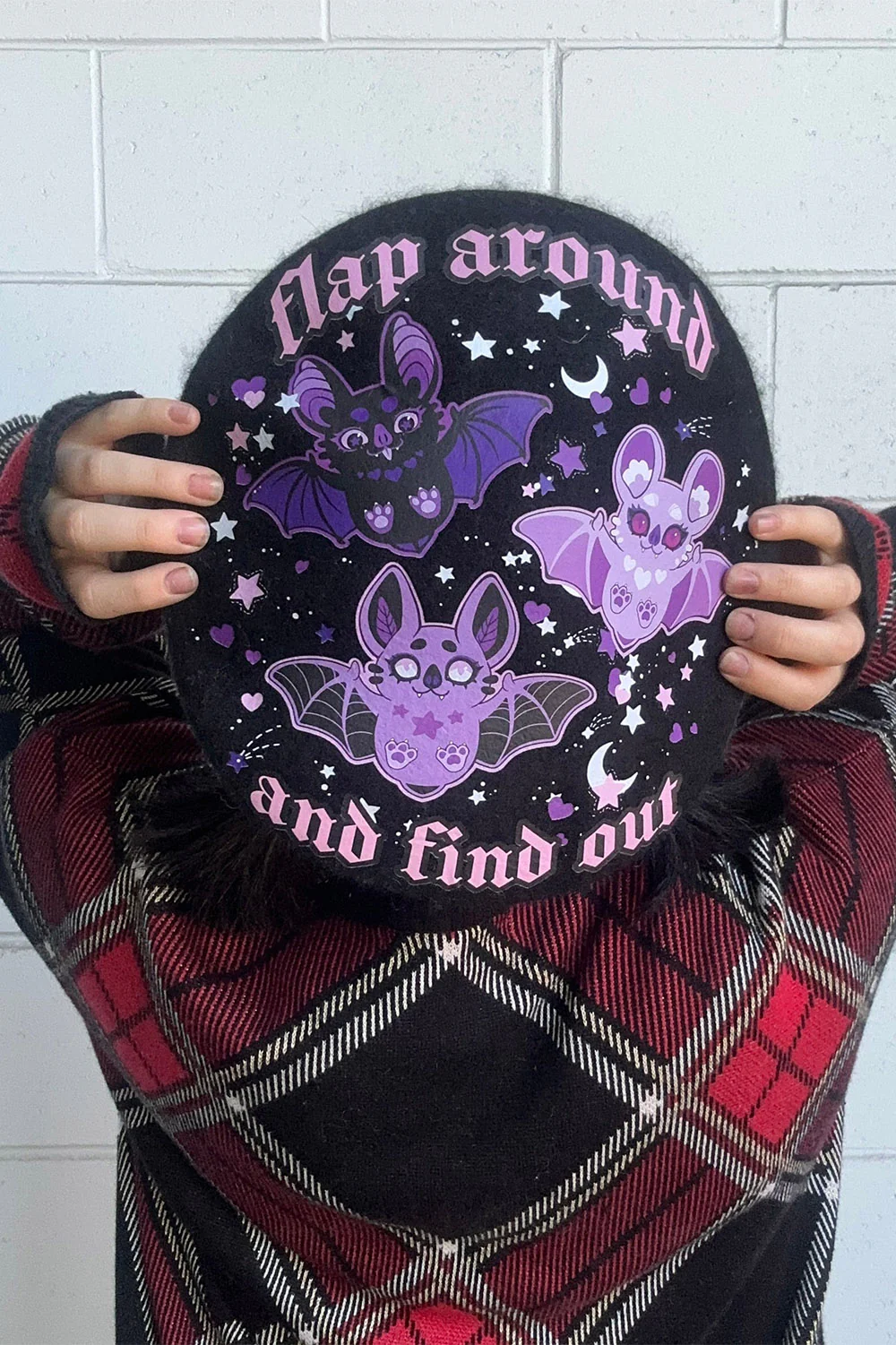 Flap Around Black Beret