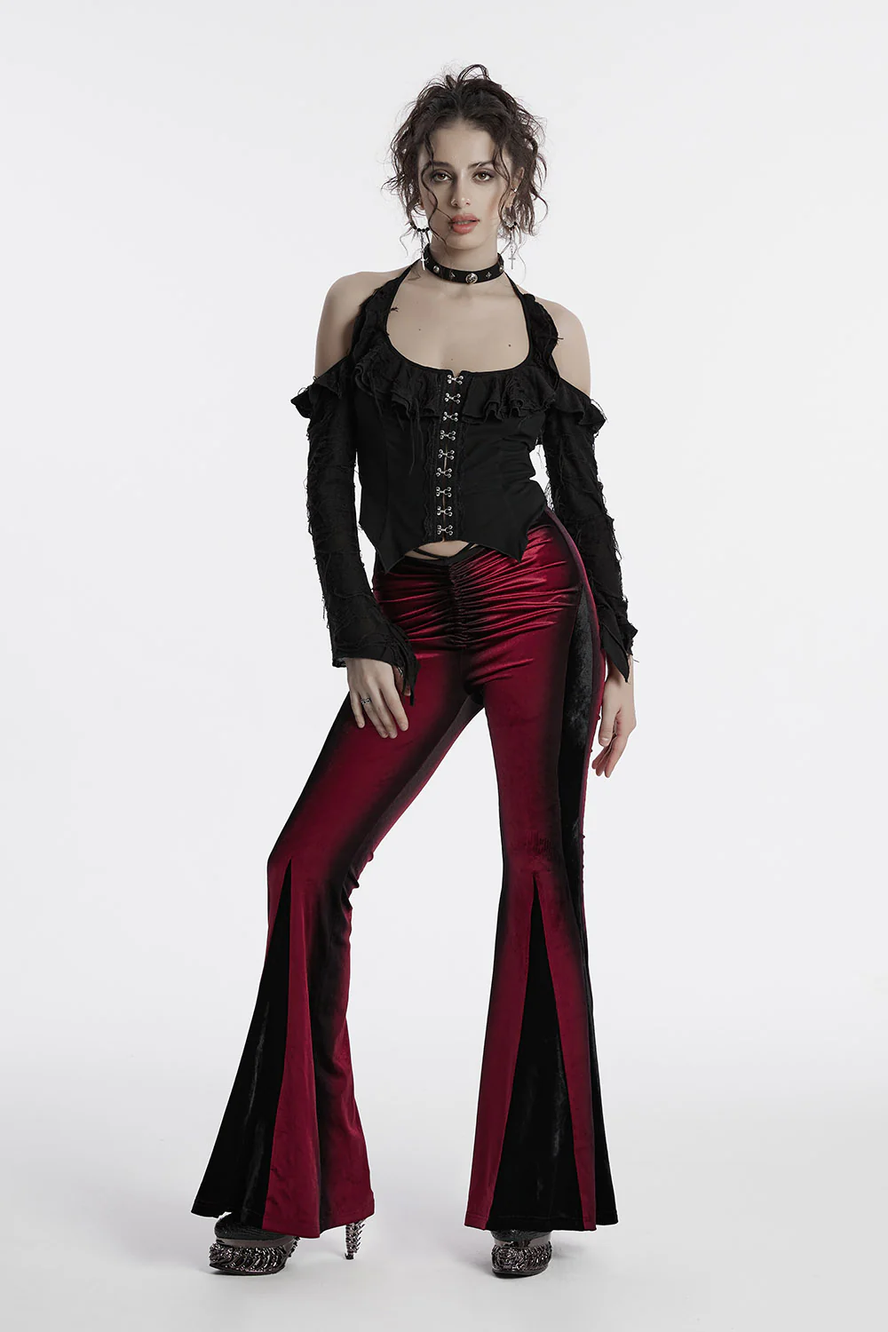 Forest Witch Long Sleeve Halter Top - Image 2