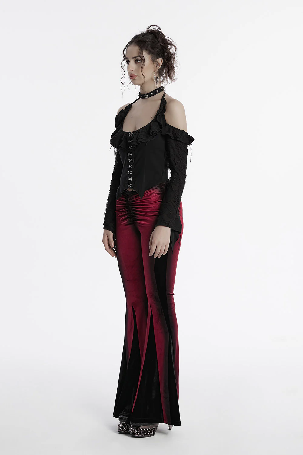 Forest Witch Long Sleeve Halter Top - Image 3