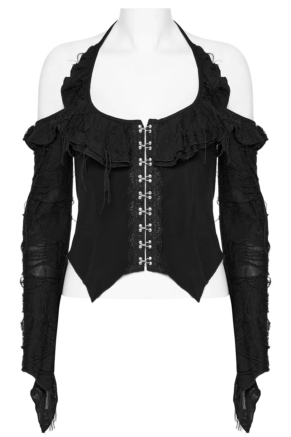 Forest Witch Long Sleeve Halter Top - Image 6