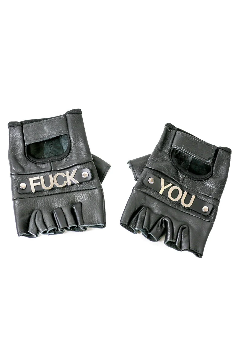 F*ck You Leather Gloves