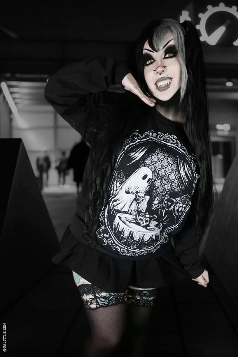 Ghostly Tea Time Sweatshirt - Image 9