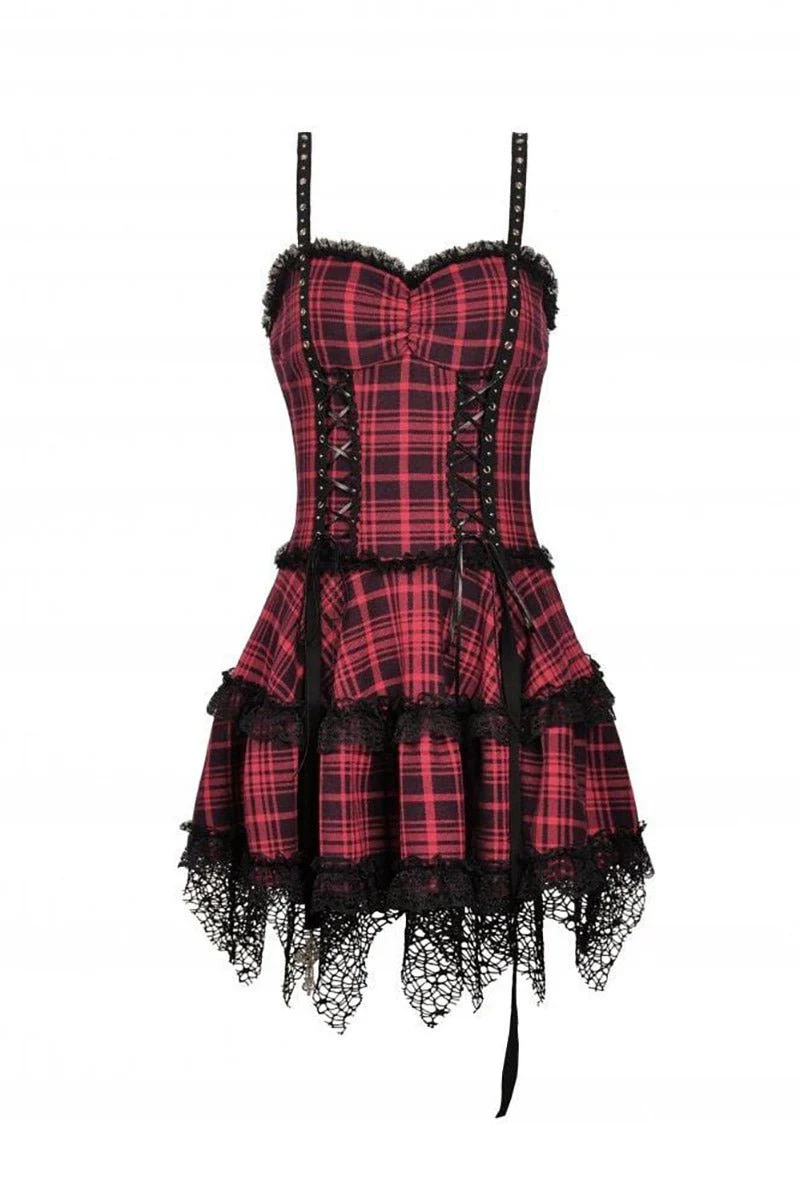 Girl in the Band Plaid Punk Dress - Image 6