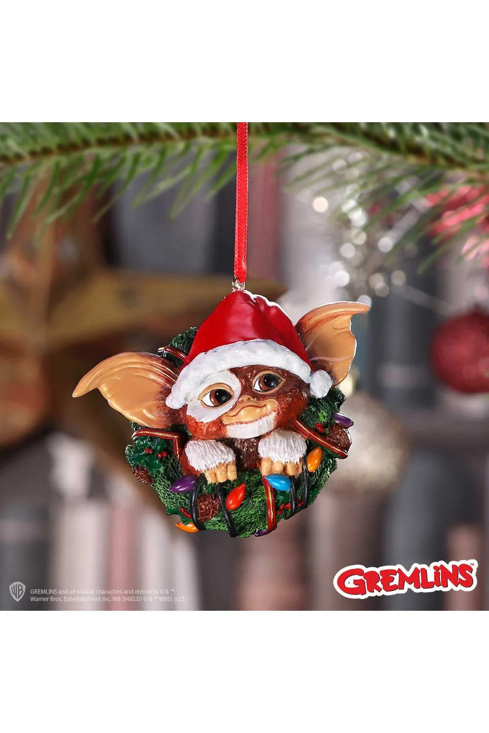 Gizmo in Wreath Hanging Ornament - Image 7