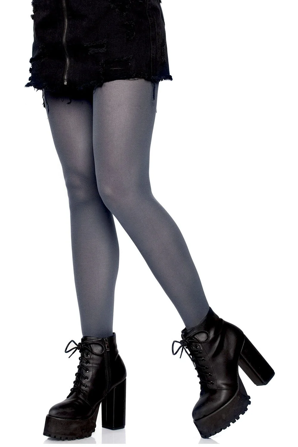 Gloomy Girl Tights [GREY] - Image 2
