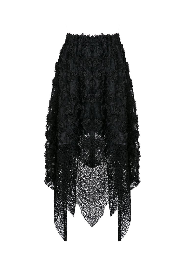 Goth Rose Garden Irregular Skirt - Image 8