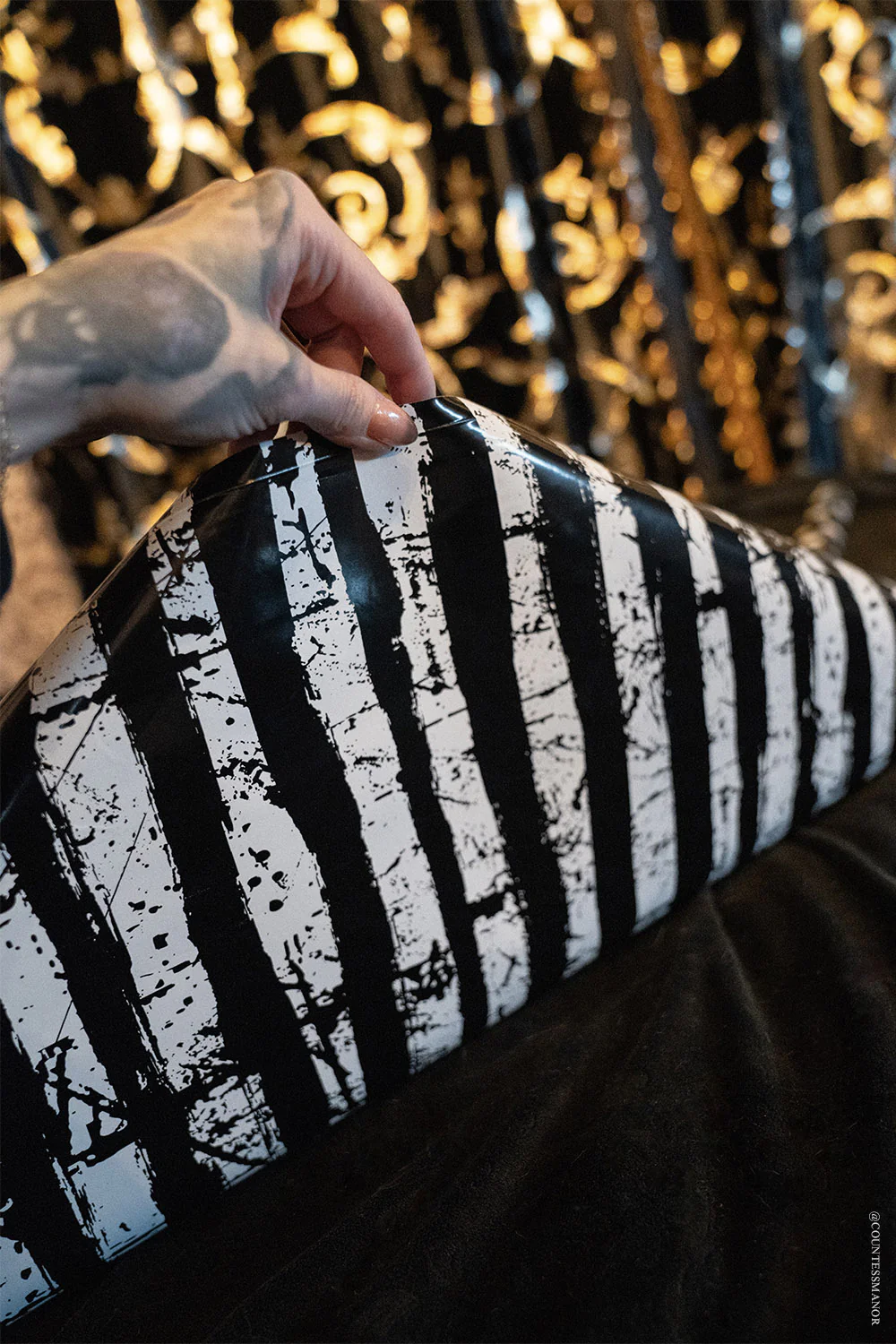 Goth Stripes Wrapping Paper [30" x 196"] - Image 2
