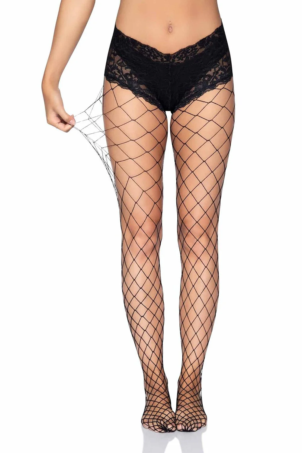 Gothic Boyshorts Fishnet Tights Set - Image 5