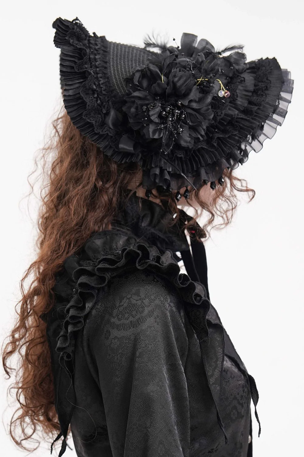 Gothic Gloom Lolita Hat - Image 5