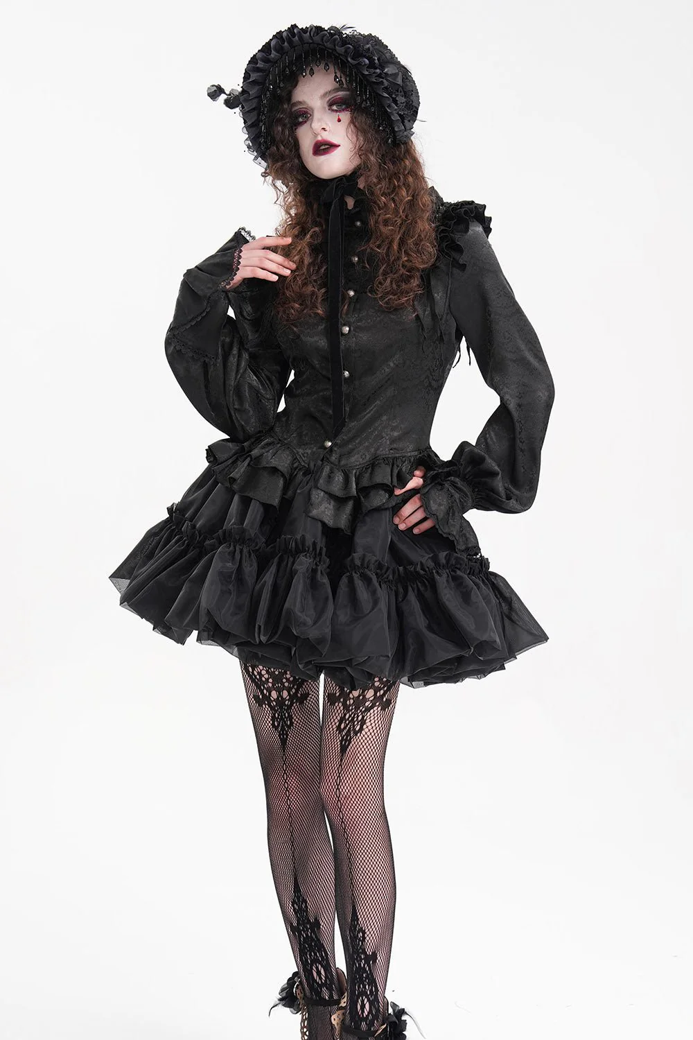 Gothic Gloom Lolita Hat - Image 6