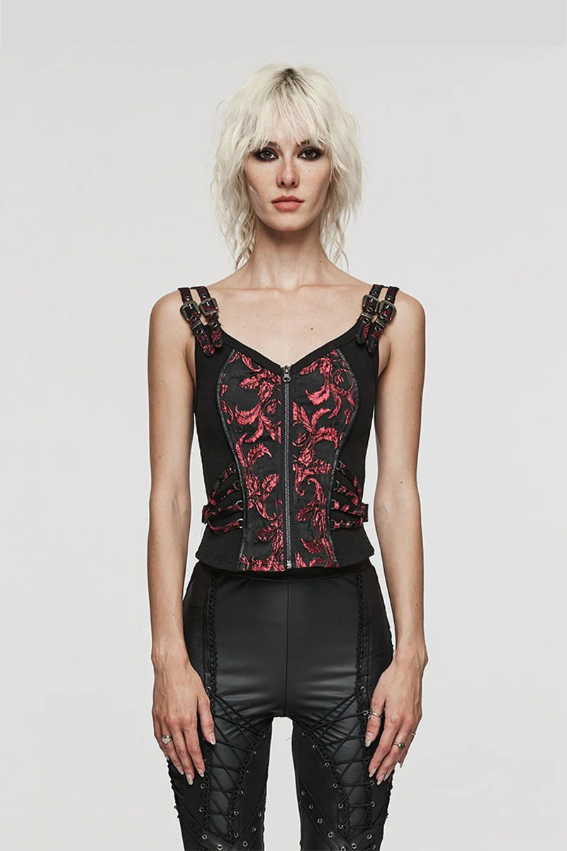 Gothic Renaissance Corset Top [Black/Red]