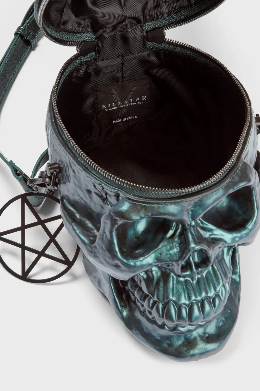 Grave Digger Skull Handbag [GREEN OIL SLICK] - Image 6