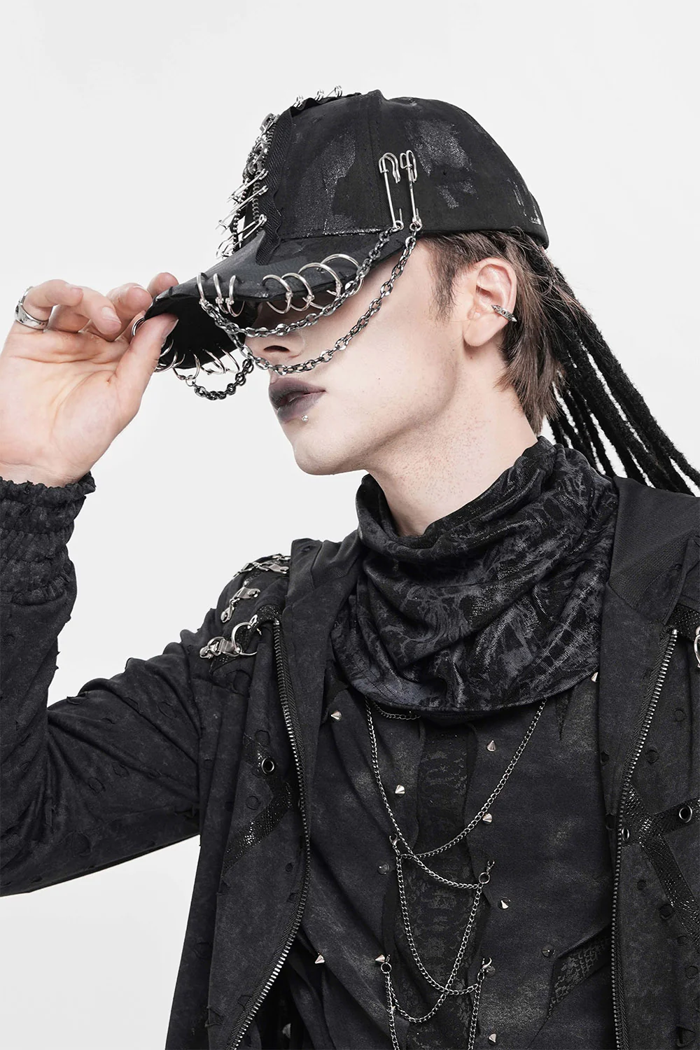 Gravepin Pierced Punk Hat - Image 3