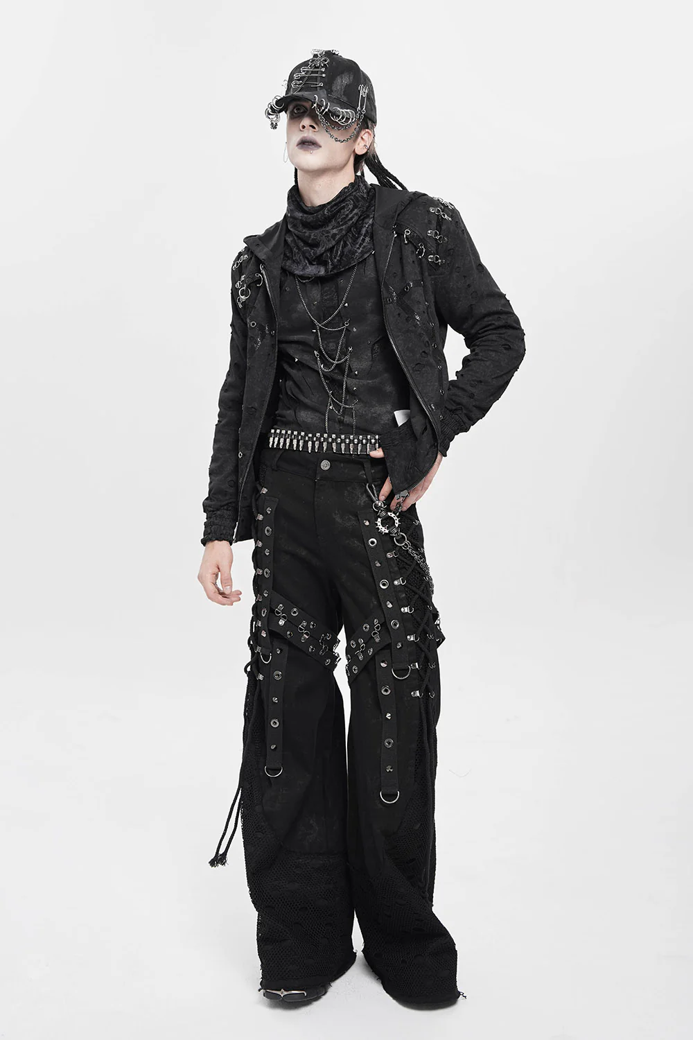 Gravepin Pierced Punk Hat - Image 5