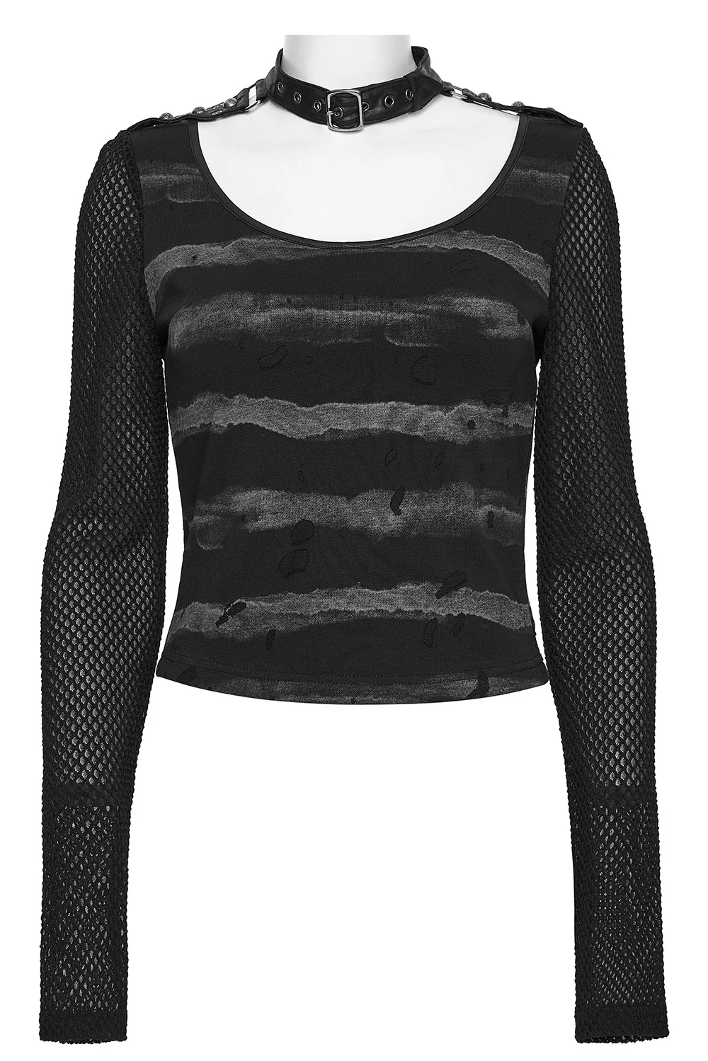 Gravestone Choker Top [Black/Grey] - Image 3