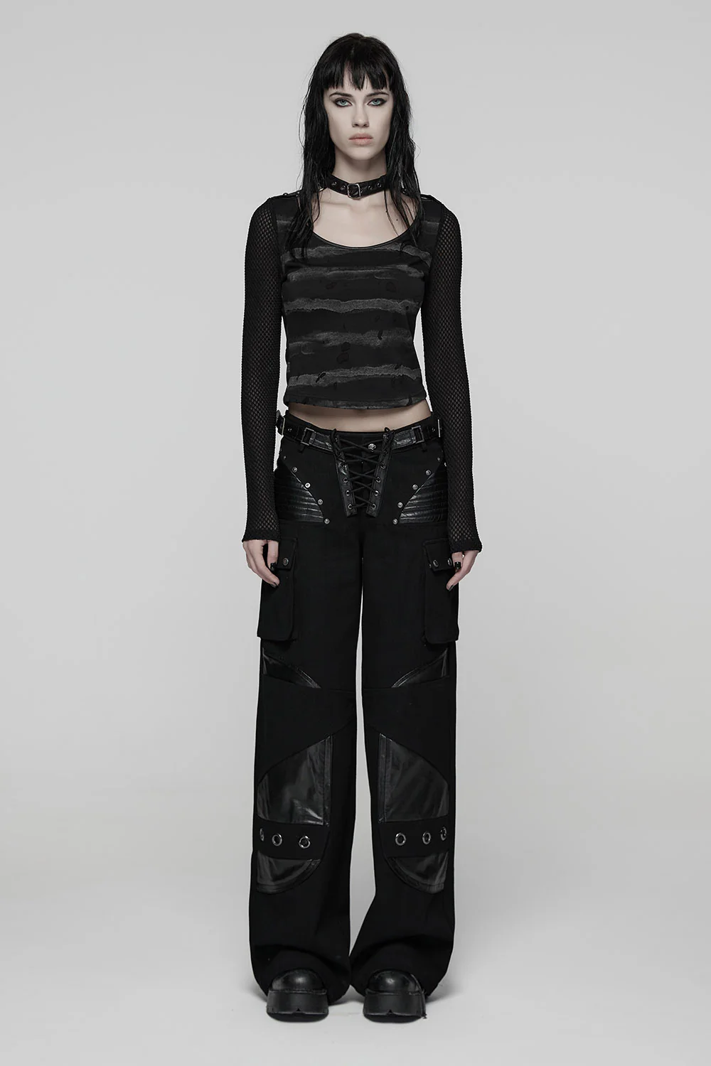 Gravestone Choker Top [Black/Grey] - Image 6