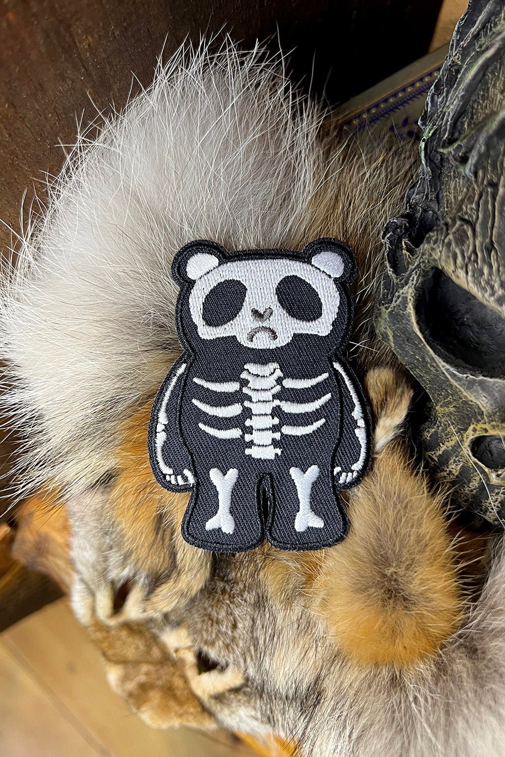 Grumpy Bones Bear Patch - Image 2