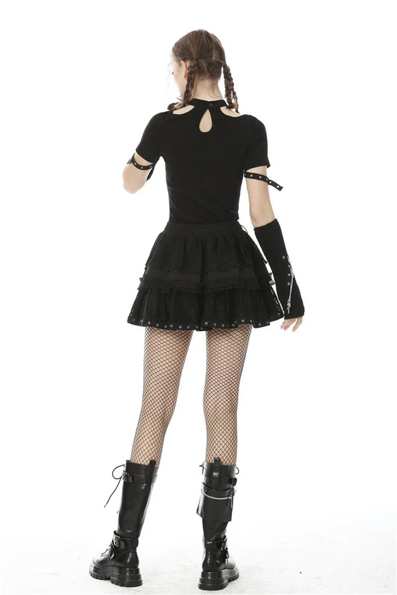 Harajuku Heart Ruffle Mini Skirt - Image 7