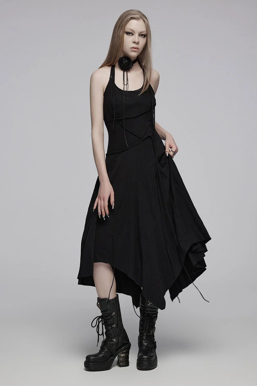 Haunted Halter Pocket Dress - Image 2